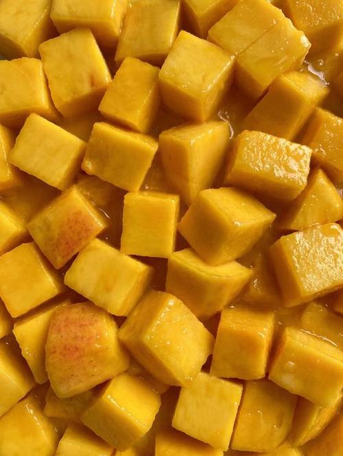 Diced fresh mango